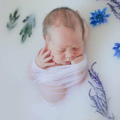 newborn milkbath | in studio